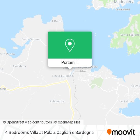 Mappa 4 Bedrooms Villa at Palau