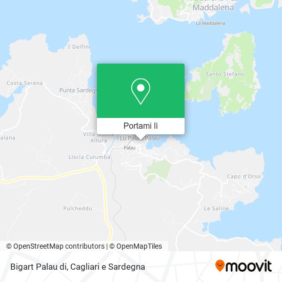 Mappa Bigart Palau di