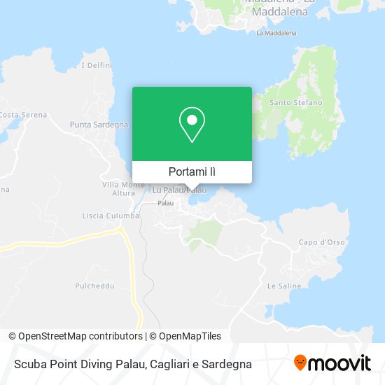 Mappa Scuba Point Diving Palau