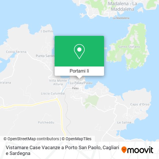 Mappa Vistamare Case Vacanze a Porto San Paolo