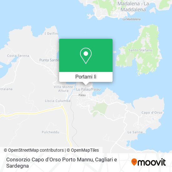 Mappa Consorzio Capo d'Orso Porto Mannu