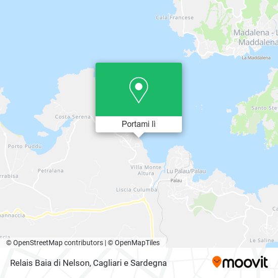 Mappa Relais Baia di Nelson