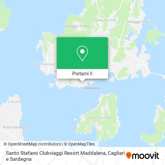 Mappa Santo Stefano Clubviaggi Resort Maddalena