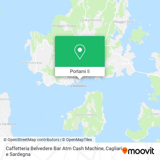 Mappa Caffetteria Belvedere Bar Atm Cash Machine