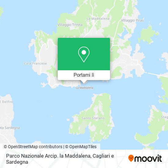 Mappa Parco Nazionale Arcip. la Maddalena
