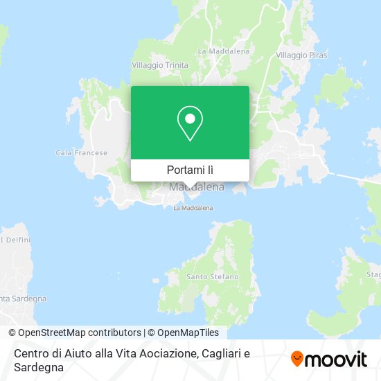 Mappa Centro di Aiuto alla Vita Aociazione