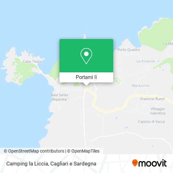 Mappa Camping la Liccia