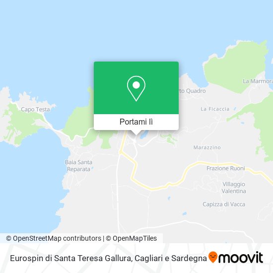 Mappa Eurospin di Santa Teresa Gallura