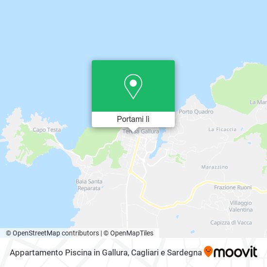 Mappa Appartamento Piscina in Gallura