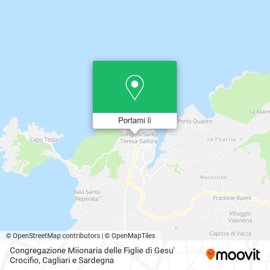 Mappa Congregazione Miionaria delle Figlie di Gesu' Crocifio