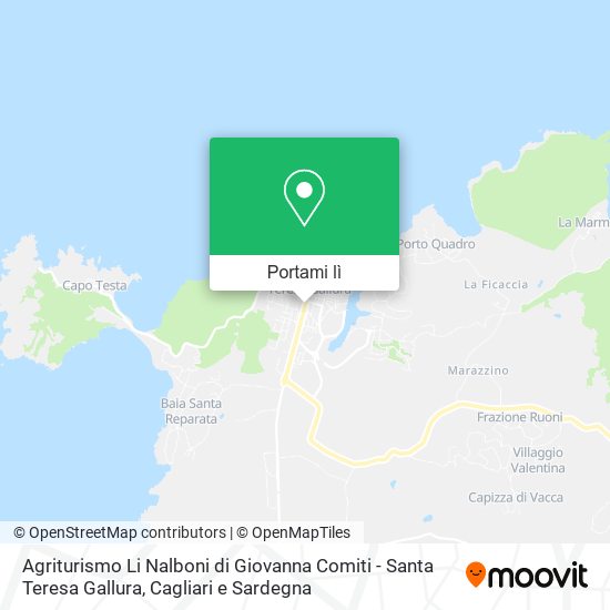 Mappa Agriturismo Li Nalboni di Giovanna Comiti - Santa Teresa Gallura