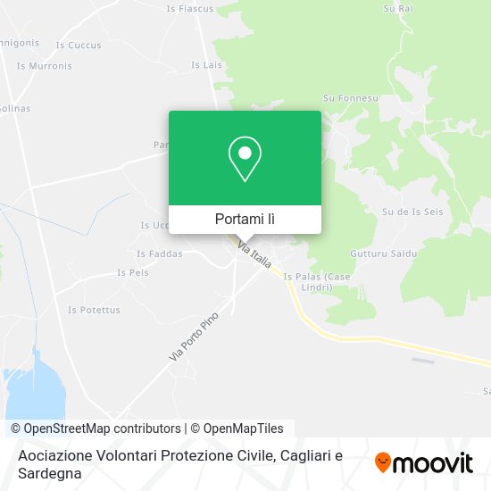 Mappa Aociazione Volontari Protezione Civile