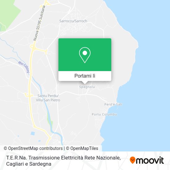 Mappa T.E.R.Na. Trasmissione Elettricità Rete Nazionale