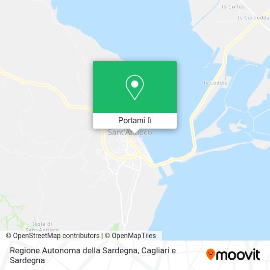 Mappa Regione Autonoma della Sardegna