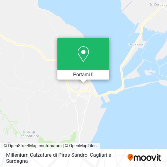 Mappa Millenium Calzature di Piras Sandro