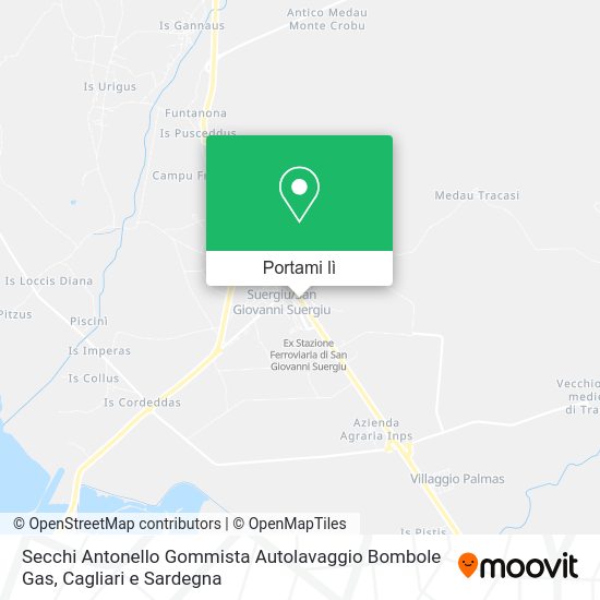 Mappa Secchi Antonello Gommista Autolavaggio Bombole Gas