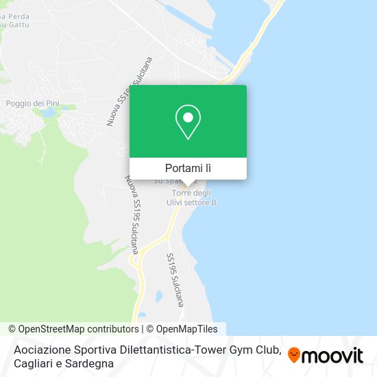 Mappa Aociazione Sportiva Dilettantistica-Tower Gym Club