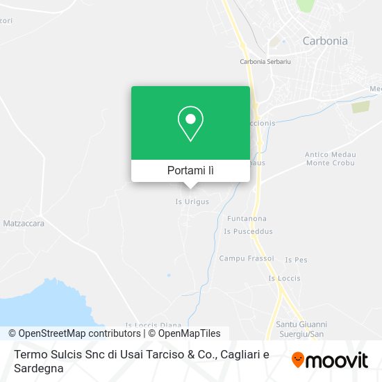 Mappa Termo Sulcis Snc di Usai Tarciso & Co.