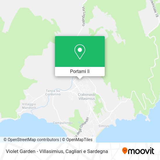 Mappa Violet Garden - Villasimius