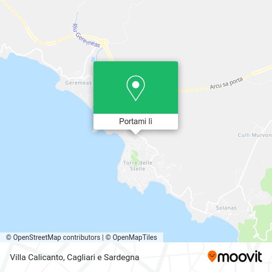 Mappa Villa Calicanto