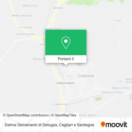 Mappa Delma Serramenti di Delugas