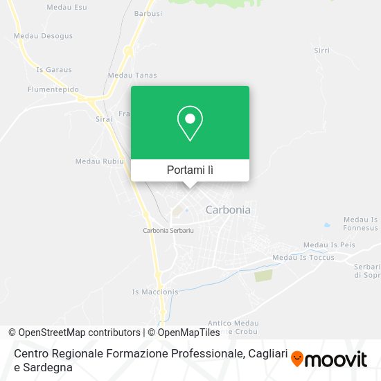 Mappa Centro Regionale Formazione Professionale