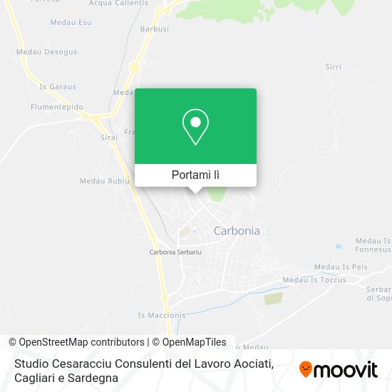 Mappa Studio Cesaracciu Consulenti del Lavoro Aociati