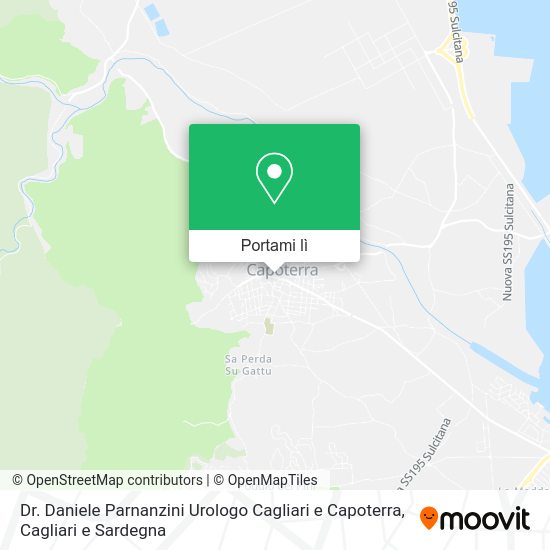 Mappa Dr. Daniele Parnanzini Urologo Cagliari e Capoterra