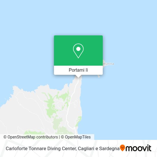 Mappa Carloforte Tonnare Diving Center