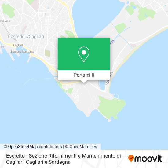 Mappa Esercito - Sezione Rifornimenti e Mantenimento di Cagliari