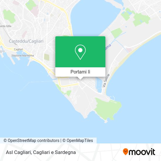 Mappa Asl Cagliari