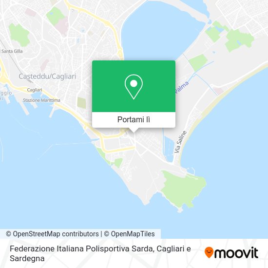 Mappa Federazione Italiana Polisportiva Sarda