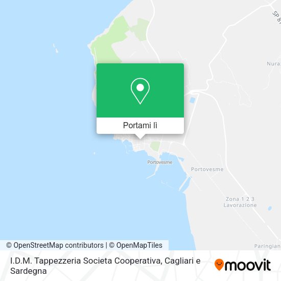Mappa I.D.M. Tappezzeria Societa Cooperativa