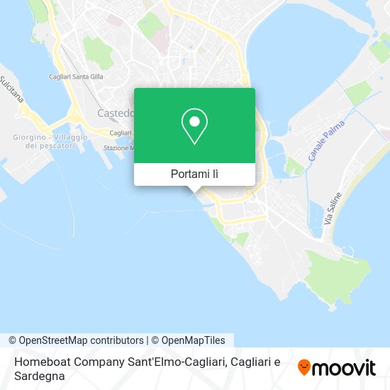 Mappa Homeboat Company Sant'Elmo-Cagliari