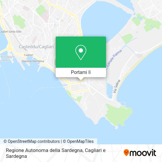 Mappa Regione Autonoma della Sardegna