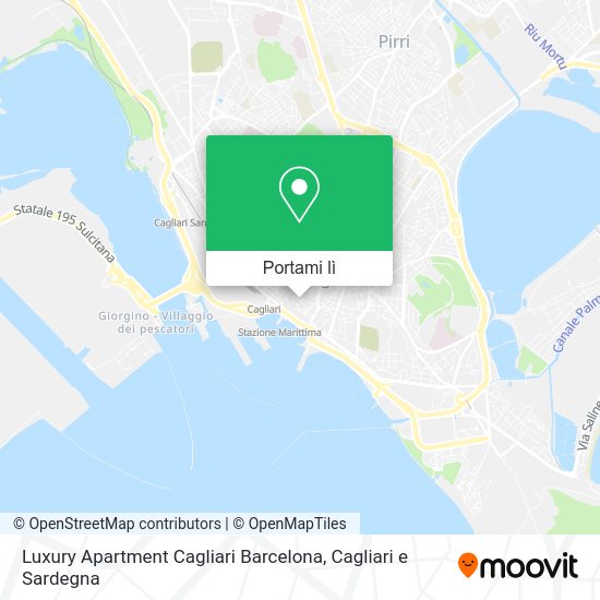 Mappa Luxury Apartment Cagliari Barcelona