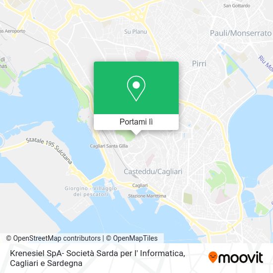 Mappa Krenesiel SpA- Società Sarda per l' Informatica