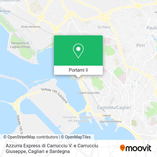Mappa Azzurra Express di Carrucciu V. e Carrucciu Giuseppe