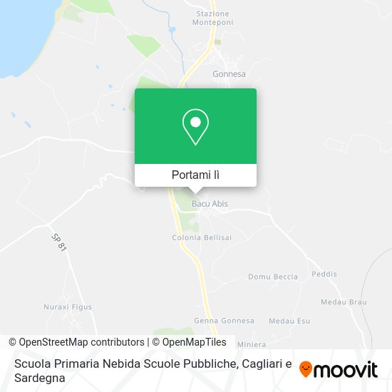 Mappa Scuola Primaria Nebida Scuole Pubbliche