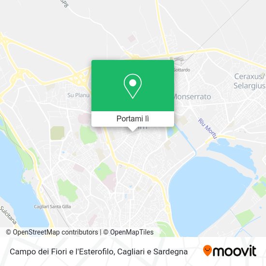 Mappa Campo dei Fiori e l'Esterofilo