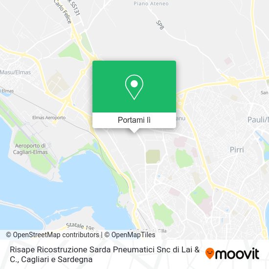 Mappa Risape Ricostruzione Sarda Pneumatici Snc di Lai & C.