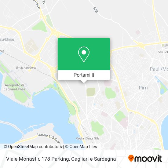 Mappa Viale Monastir, 178 Parking