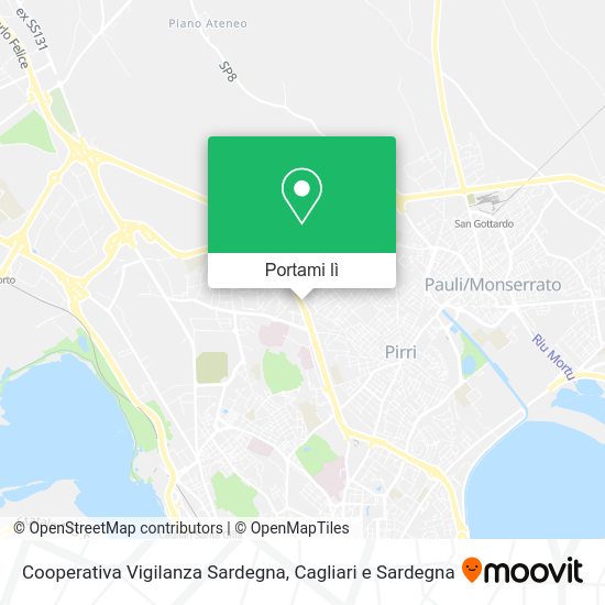 Mappa Cooperativa Vigilanza Sardegna