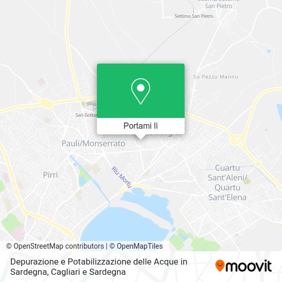 Mappa Depurazione e Potabilizzazione delle Acque in Sardegna