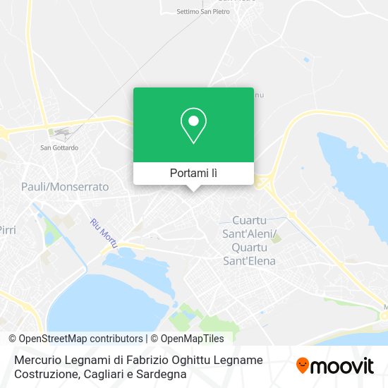 Mappa Mercurio Legnami di Fabrizio Oghittu Legname Costruzione