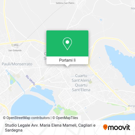 Mappa Studio Legale Avv. Maria Elena Mameli