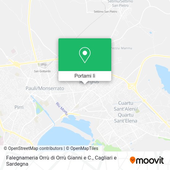 Mappa Falegnameria Orrù di Orrù Gianni e C.