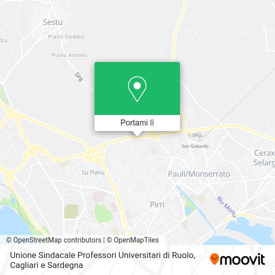 Mappa Unione Sindacale Professori Universitari di Ruolo