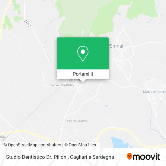 Mappa Studio Dentistico Dr. Pilloni