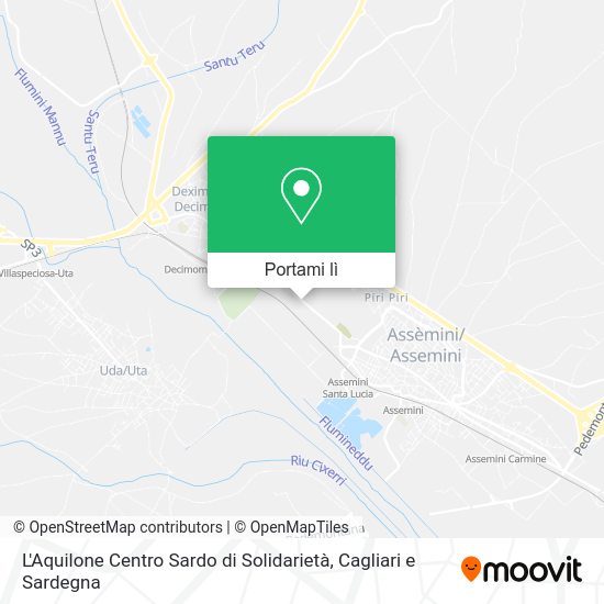 Mappa L'Aquilone Centro Sardo di Solidarietà